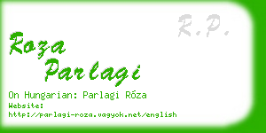 roza parlagi business card